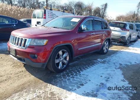 2012 Jeep Grand Cherokee Overland z USA, uszkodzony, nr VIN 1C4RJFCT2CC179920